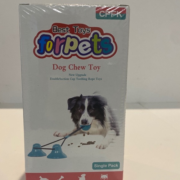 Dog Chew Toy Suction Cup Food Tug Dispensing Molar Cleaner Bell Forpets New - Picture 5 of 5